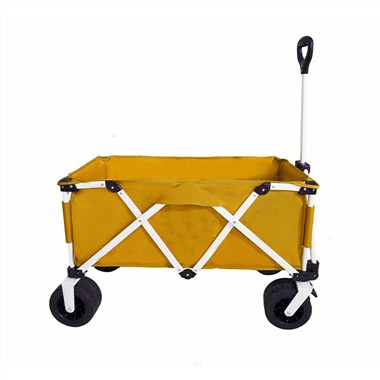 Персонализирана цветна количка за пикник на открито, сгъваема плажна сгъваема вагонетка