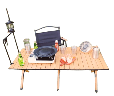 Сгъваема преносима маса за ролка за яйца от алуминиева сплав